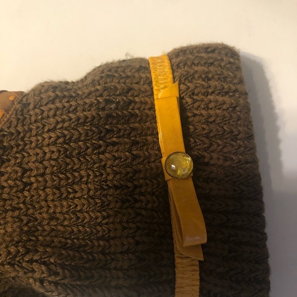 Woman’s Chunky fall unique Y2k wedge sweater sock style fleece pumps - Picture 4 of 10